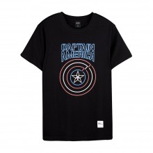 Avengers: Endgame Series Captain America Tee (Black, Size XL)