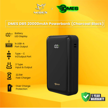 DMES POWERBANK DB5 20000mAh (Black)