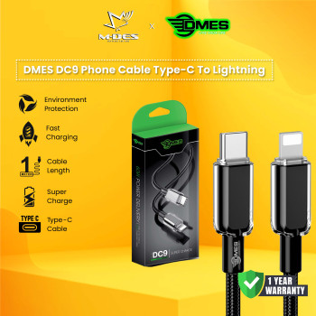 DMES Cable DC9 Fast Charging (Type C to Lightning) 