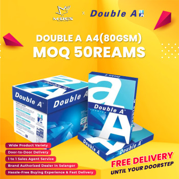 Double A A4 Paper 80GSM 500'sheet (x50reams)