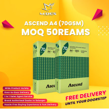 Ascend A4 Paper 70GSM 500'sheet (x50reams)