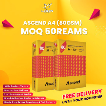 Ascend A4 Paper 80GSM 500'sheet (x50reams)