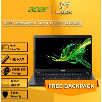 Acer Notebook Aspire 3 (A314-32-C3E0) - Obsidian Black